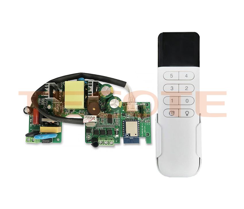 24V, 1.5A BLDC ceiling fan PCBA controller with SMPS, IOT version