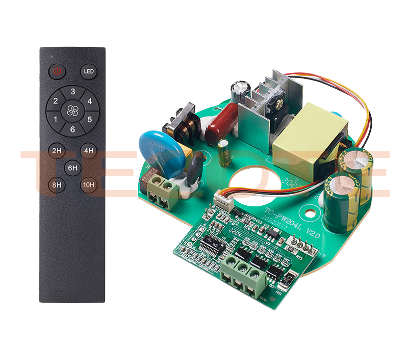 24V, 1.5A BLDC ceiling fan PCBA controller with SMPS